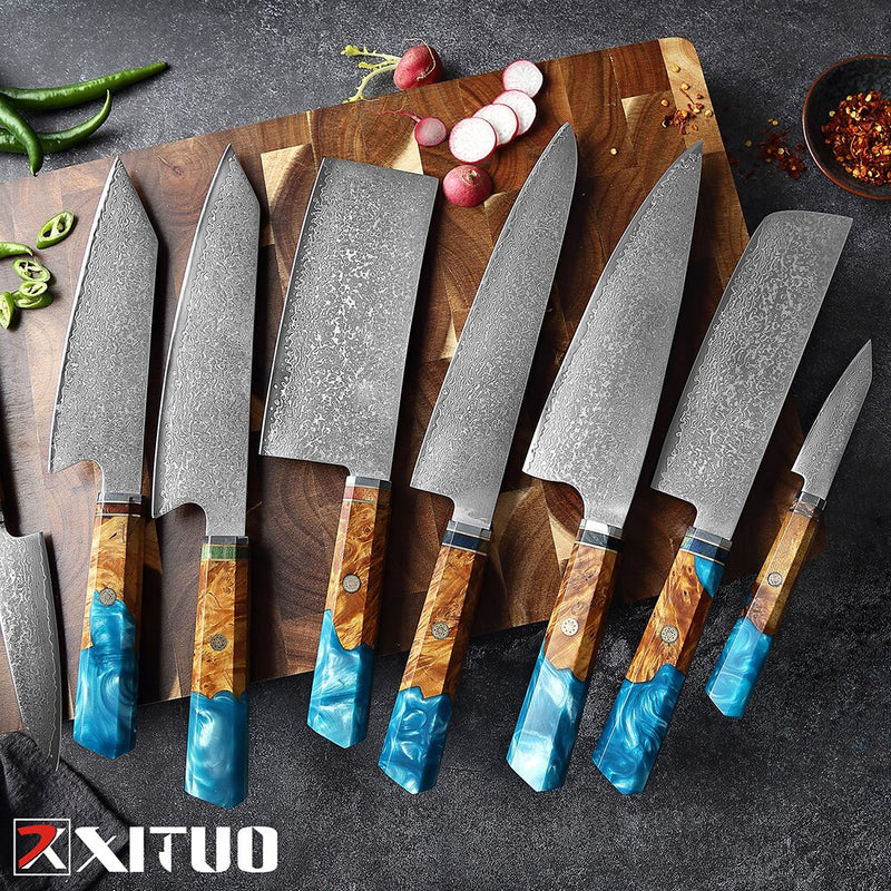 Damascus Knife Set -  thegadgetandgiftstore