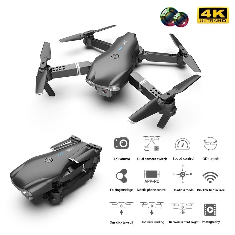 Mini Drones Folding Aircraft 4K HD WIFI Camera -  thegadgetandgiftstore