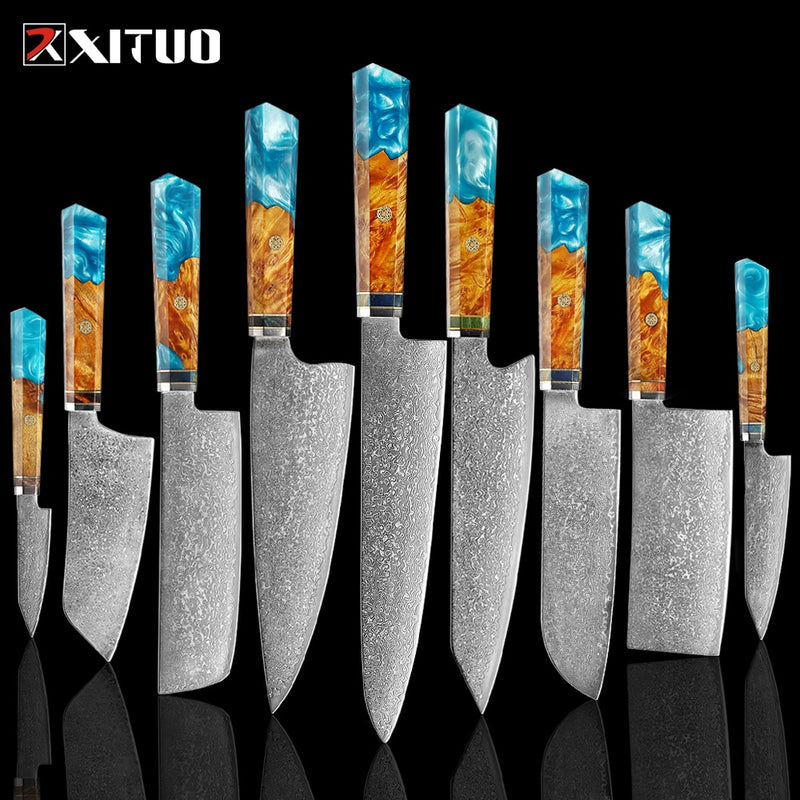 Damascus Knife Set -  thegadgetandgiftstore