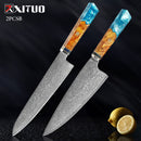 Damascus Knife Set -  thegadgetandgiftstore