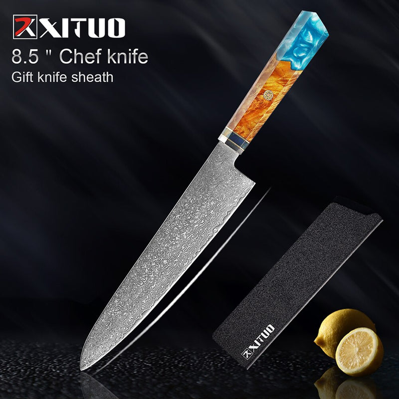 Damascus Knife Set -  thegadgetandgiftstore