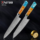 Damascus Knife Set -  thegadgetandgiftstore