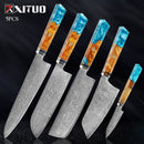 Damascus Knife Set -  thegadgetandgiftstore