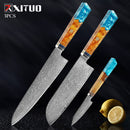 Damascus Knife Set -  thegadgetandgiftstore